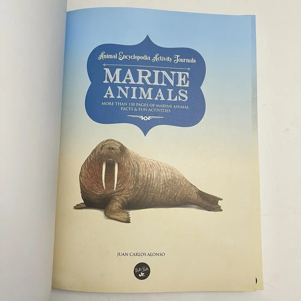 Marine Animals Encyclopedia Activity Journal Includes Stickers and Poster